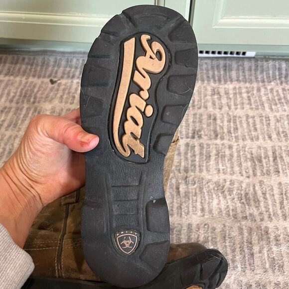 Ariat Youth Girls Fatbaby Boots Leather Mid-Calf 14829 Western Brown Size 6.5 B - Picture 7 of 10